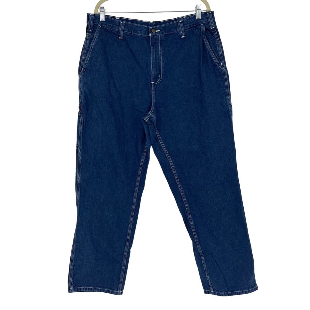Carhartt Dungaree Fit Carpenter Jeans Blue‎ Men’s Size 38x30